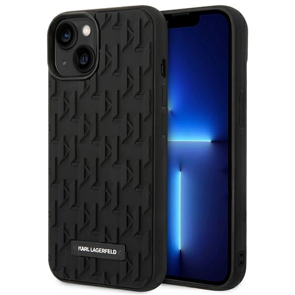 Karl Lagerfeld KLHCP14MRUPKLPK iPhone 14 Plus 6,7" juodas kietas dėklas 3D Monograma