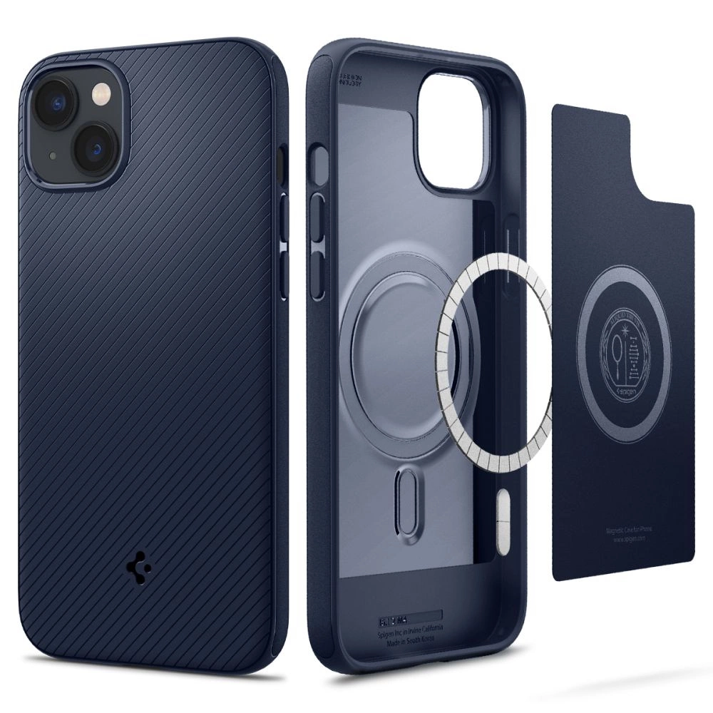 Spigen Mag Armor dėklas iPhone 14 Plus – mėlynas