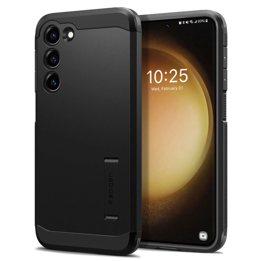 Spigen Tough Armor dėklas Samsung Galaxy S23 – juodas