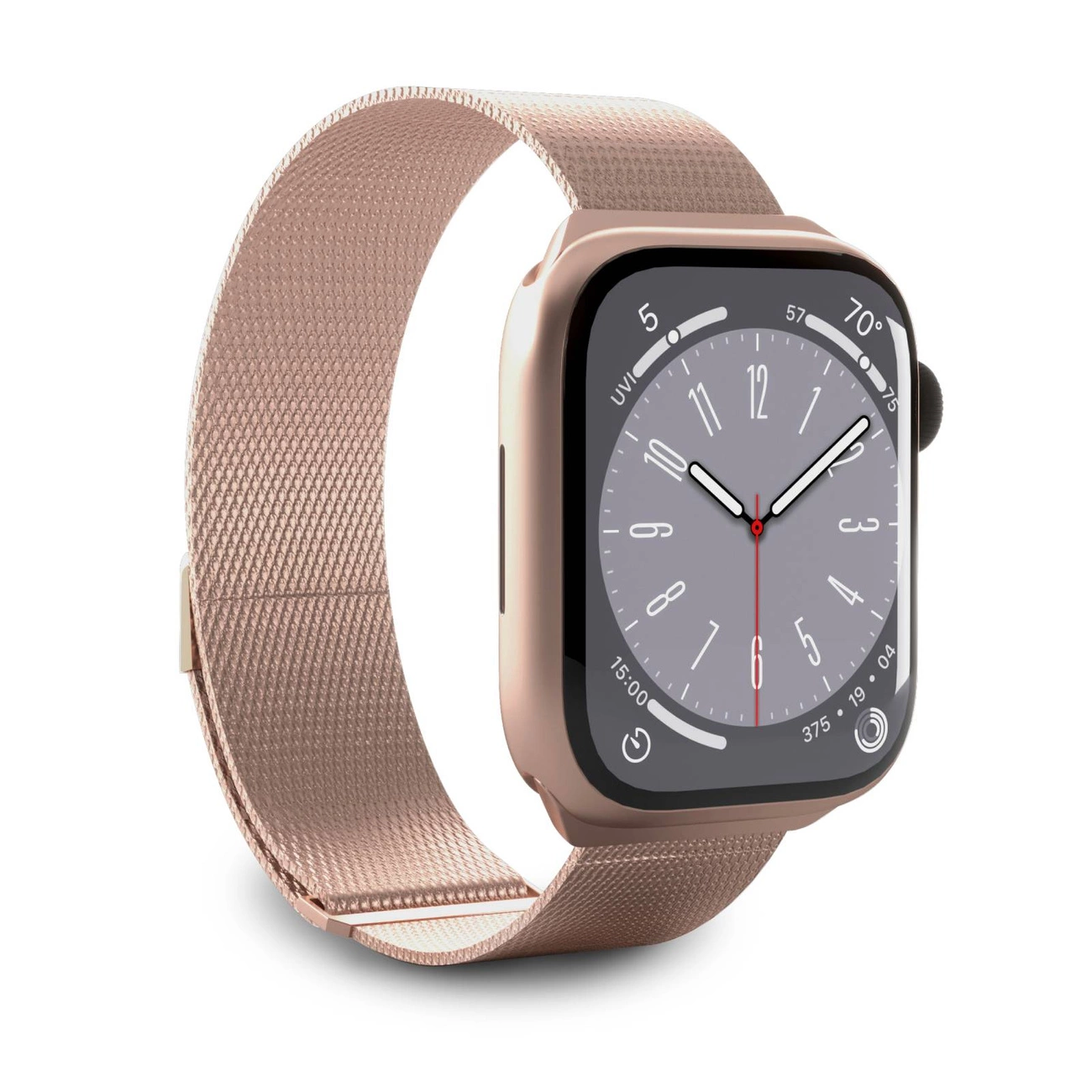 Puro Milanese nerūdijančio plieno dirželis Apple Watch 38 / 40 / 41 mm – rožinis