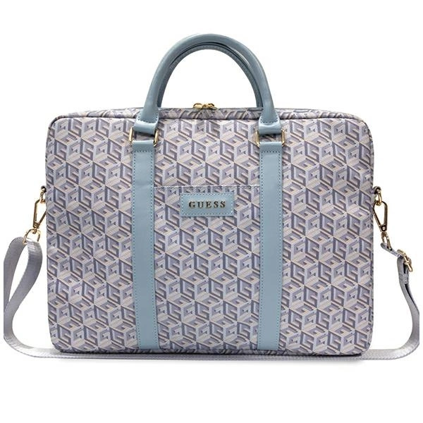 Guess GCube Stripes krepšys 16" nešiojamam kompiuteriui - mėlynas