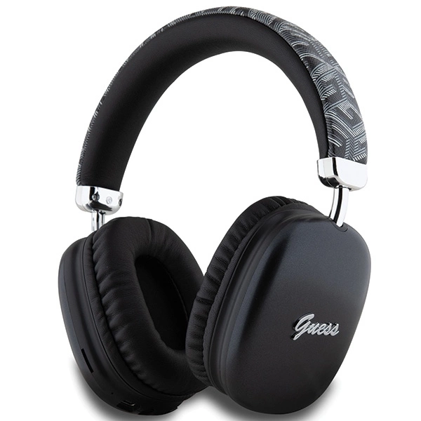 Guess GCube Metallic Script Logo ausinės - juodos