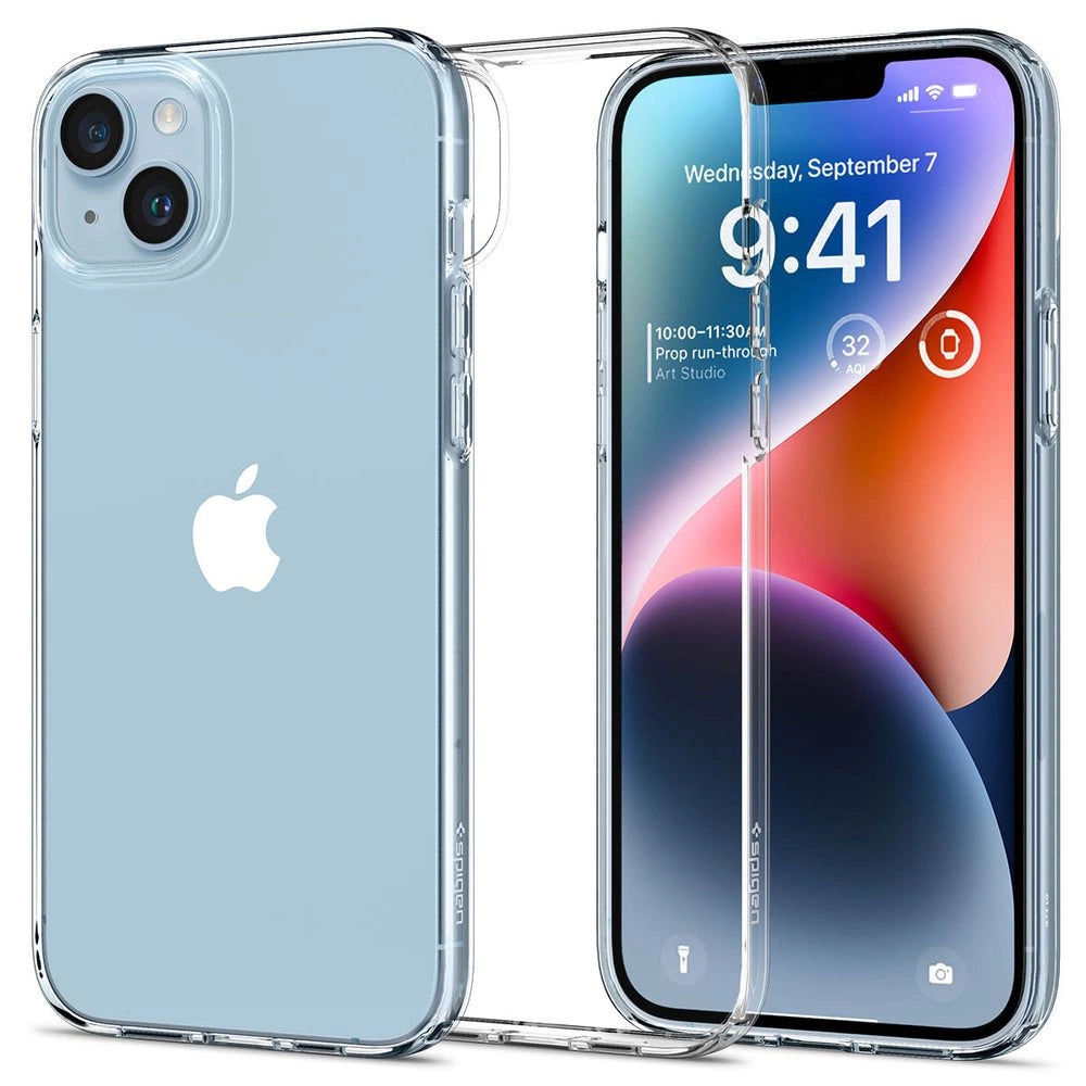 Spigen Liquid Crystal dėklas iPhone 14 – skaidrus