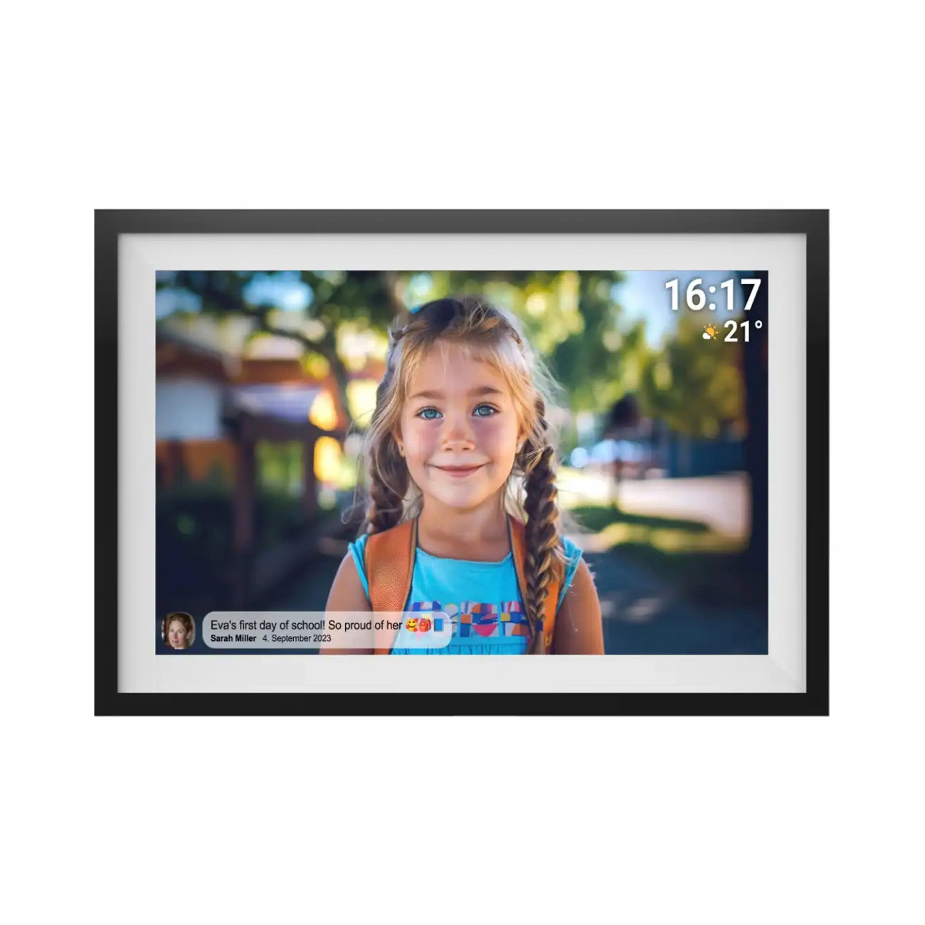 Denver Frameo PFF-1516 15.6” skaitmeninis rėmelis - juodas