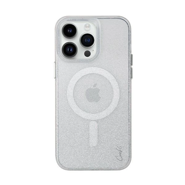 Uniq Coehl Lumino dėklas iPhone 14 Pro – sidabrinis