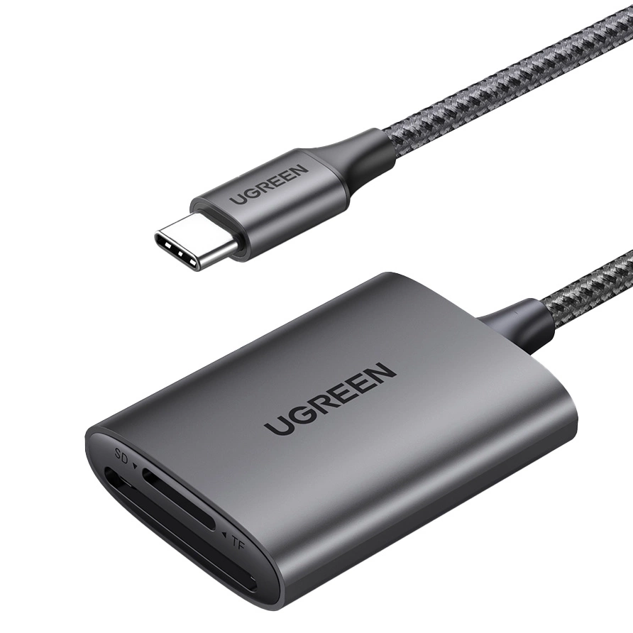 [RETURNED ITEM] Ugreen CM401 USB C 5Gb/s SD/TF kortelių skaitytuvas - pilkas