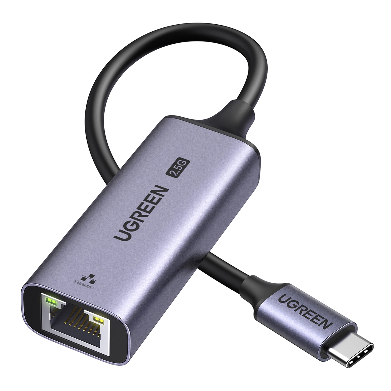 Ugreen CM648 USB-C į RJ45 Ethernet 2.5G adapteris - pilkas