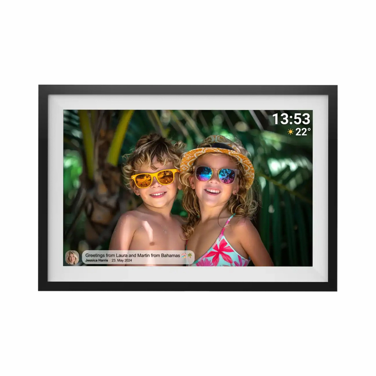 Denver Frameo PFF-1016 10.1” skaitmeninis rėmelis - juodas