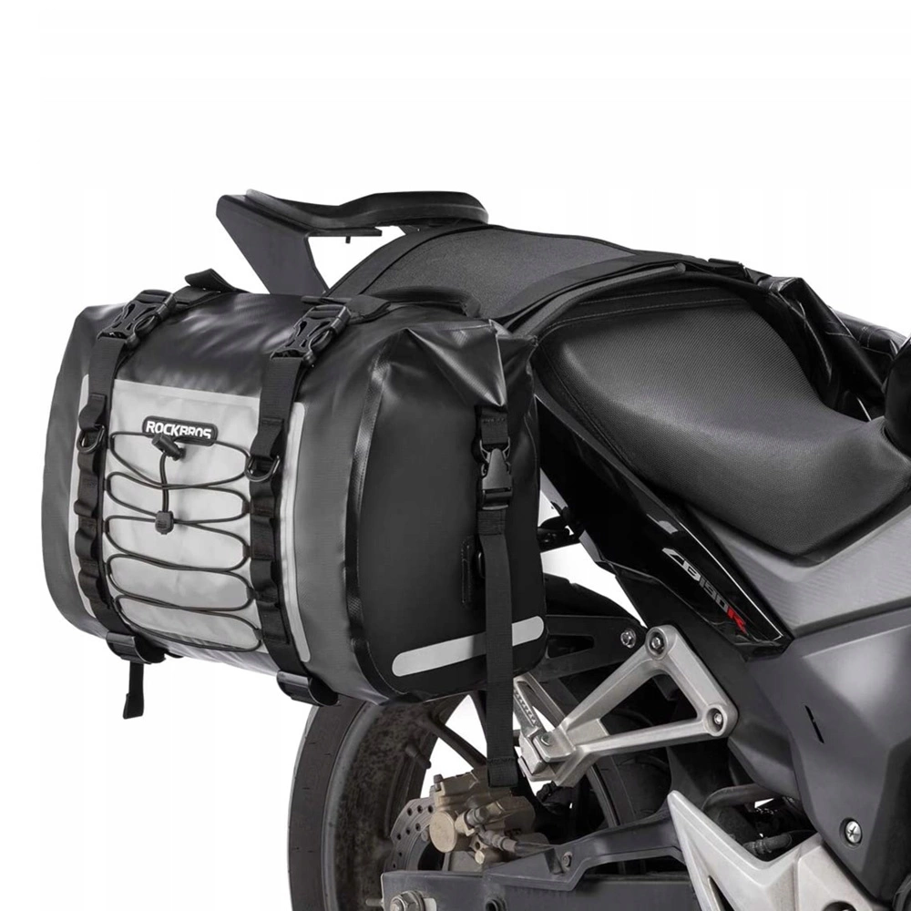 Rockbros AS-010BGR motociklo krepšys, vandeniui atsparus - pilkas