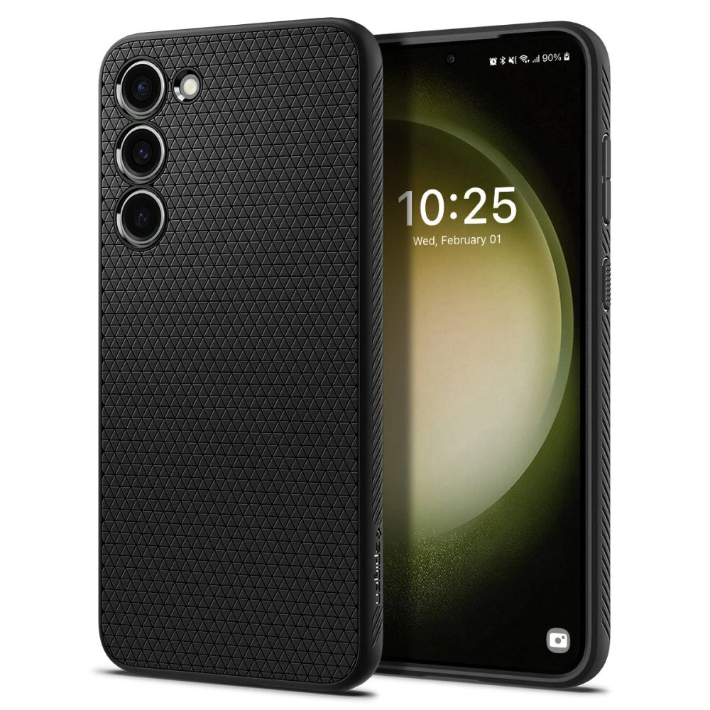 Spigen Liquid Air dėklas Samsung Galaxy S23 – matinė juoda