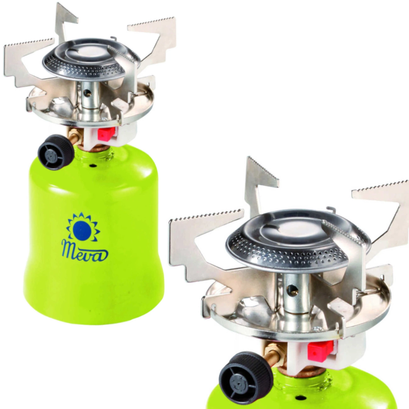 Dujinė turistinė viryklė su pradurtomis dujinėmis kasetėmis FOCUS, pirolitinė uždegimo sistema, 1,4 kW