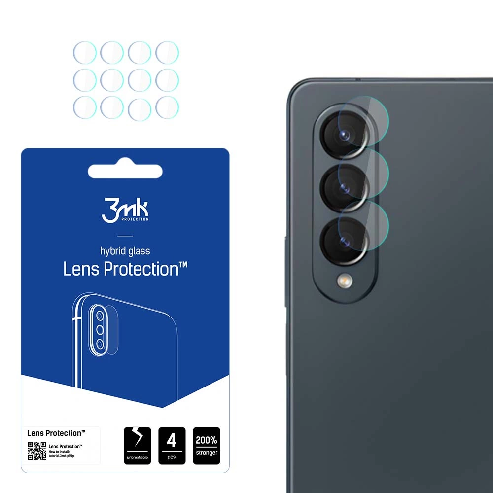 3mk Lens Protection™ hibridinis kamerų stiklas Samsung Galaxy Z Fold 4 (priekinis)