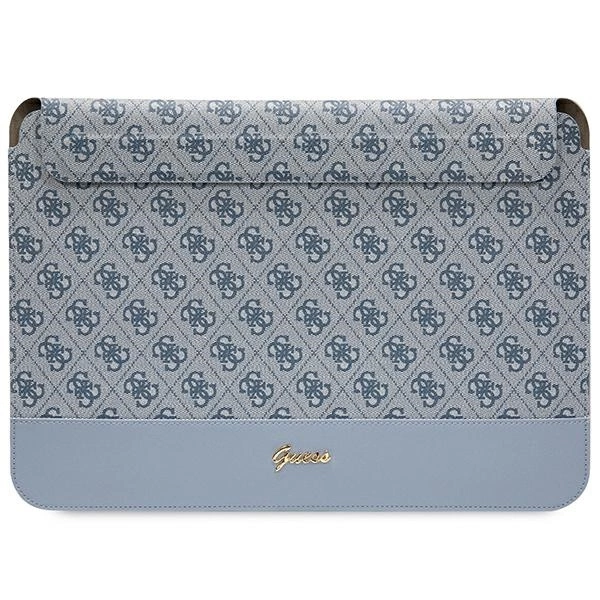 Guess 4G Stripe Metal Logo dėklas 14" nešiojamam kompiuteriui – mėlynas