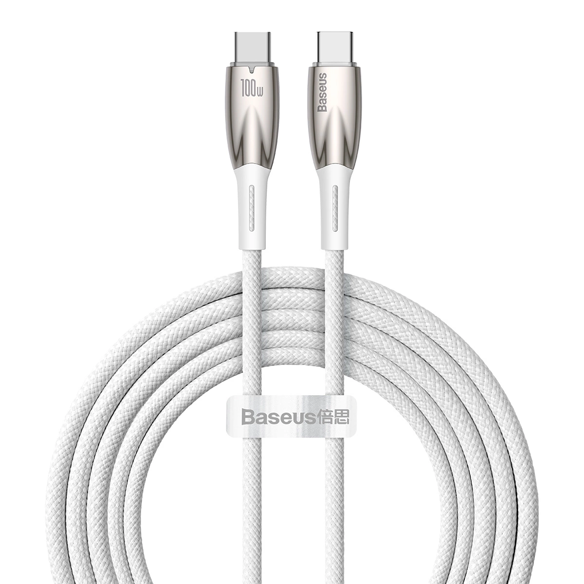 Baseus CADH000802 USB-C – USB-C PD laidas 100W 5A 480Mb/s 2m – baltas
