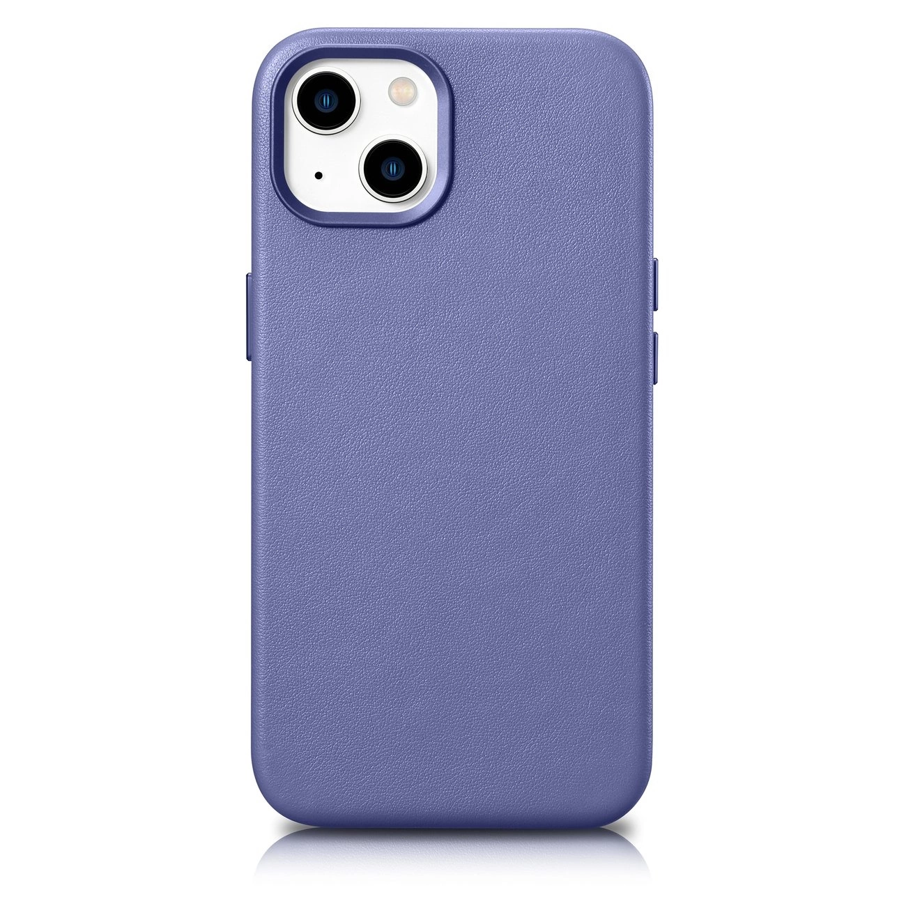 iCarer dėklas Odinis iPhone 14 šviesiai violetinis (WMI14220705-LP) (suderinamas su MagSafe)