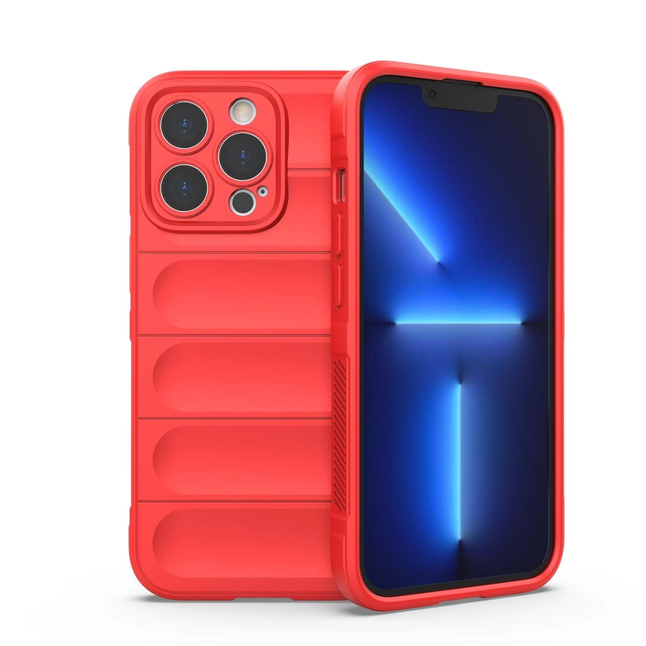 Magic Shield Case iPhone 13 Pro Max lanksčios apsauginės dėklas raudonas