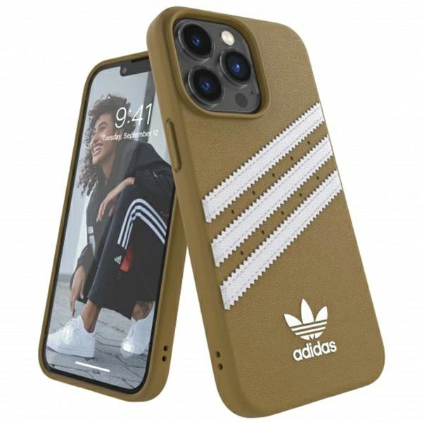 Adidas OR Moulded PU iPhone 13 Pro / 13 6.1" smėlio auksinis 47806