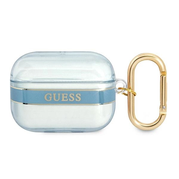 Guess GUAPHHTSB AirPods Pro dėklas mėlynas/mėlynas Strap Collection