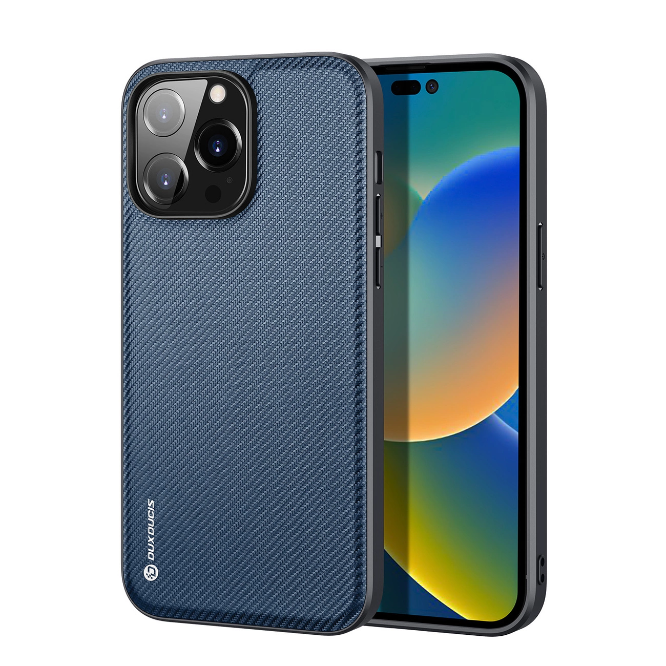 Dux Ducis Fino dėklas iPhone 14 Pro, nailonas - mėlynas