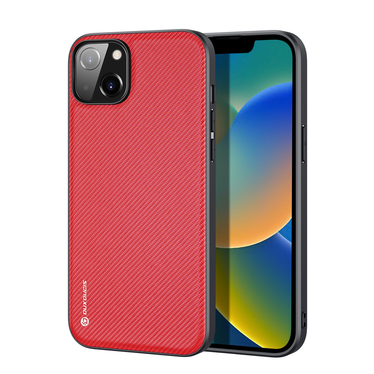 Dux Ducis Fino dėklas iPhone 14 Plus, nailonas - raudonas