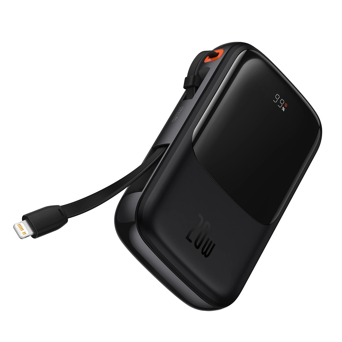 Powerbank 10000mAh 20W Baseus Qpow Pro Overseas Edition + USB-C 3A laidas – juodas