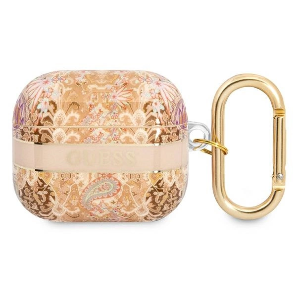 Guess GUA3HHFLD AirPods 3 dėklas auksinis/auksinis Paisley Strap Collection