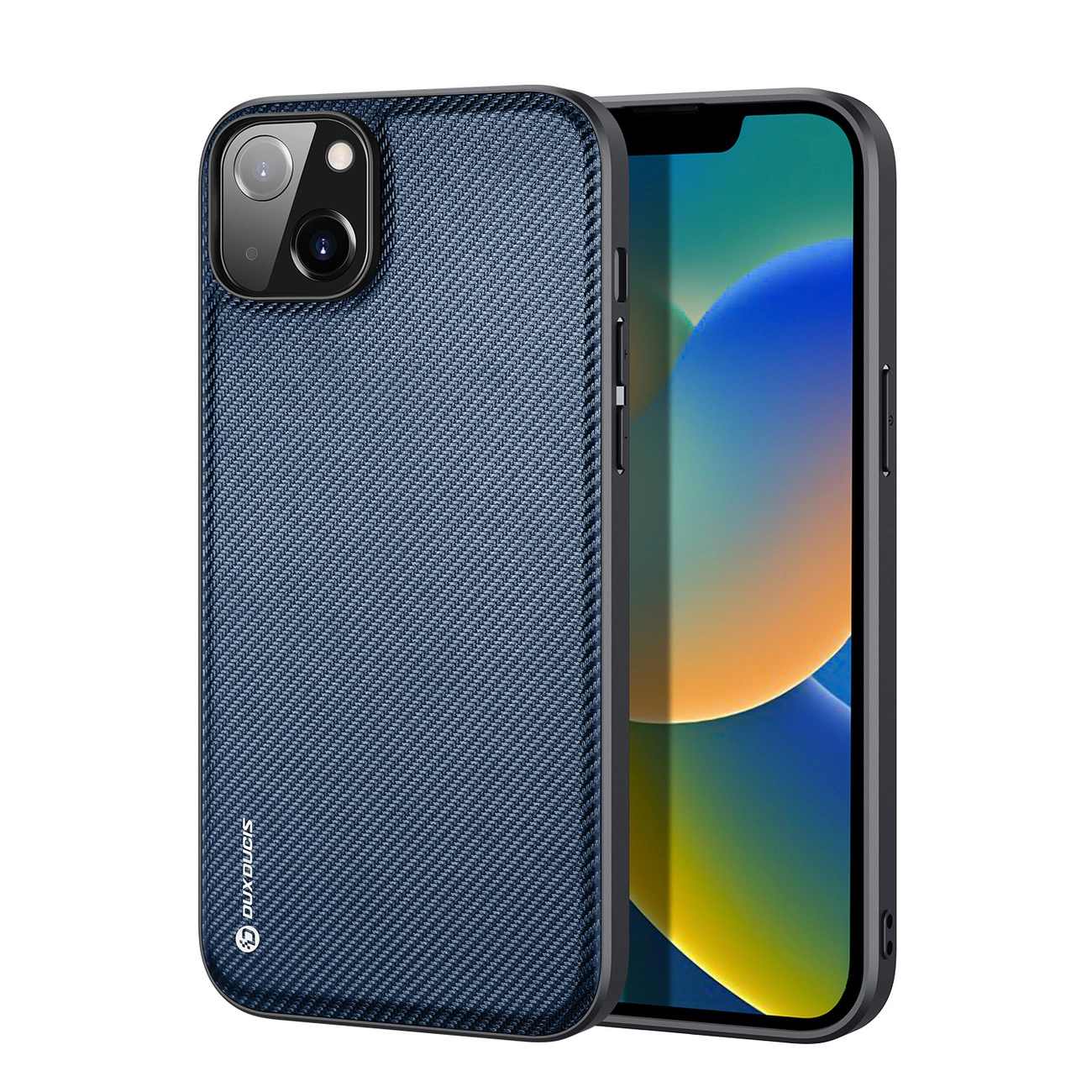 Dux Ducis Fino dėklas iPhone 14 Plus, nailonas - mėlynas