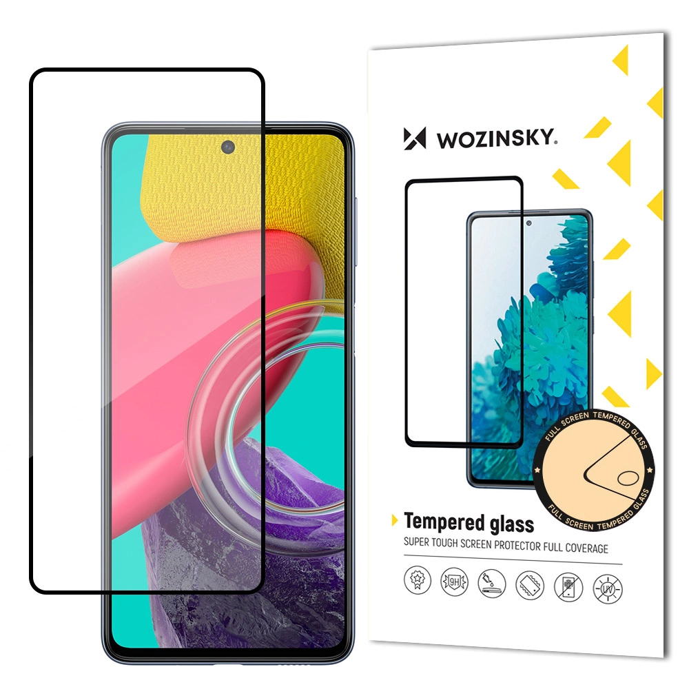 Wozinsky Full Glue grūdintas stiklas, Samsung Galaxy M53 5G