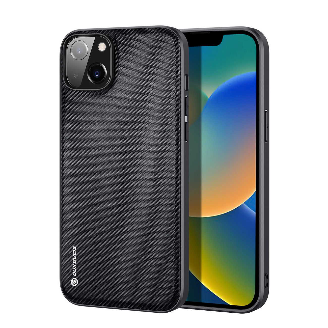 Dux Ducis Fino dėklas iPhone 14 Plus, nailonas - juodas