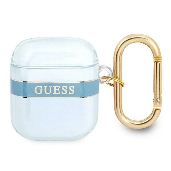 Guess GUA2HHTSB AirPods dėklas mėlynas/mėlynas Strap Collection