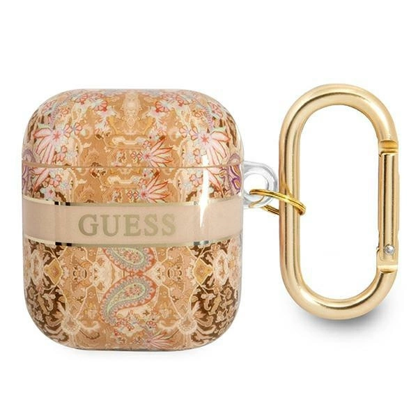 Guess GUA2HHFLD AirPods dėklas auksinis/auksinis Paisley Strap Collection