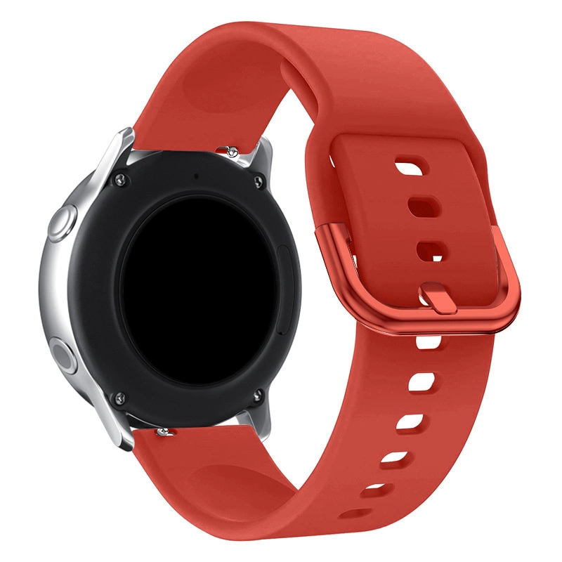 Silikoninis dirželis TYS Samsung Galaxy Watch 40 / 41 / 42 / 43 / 44 mm - Raudonas