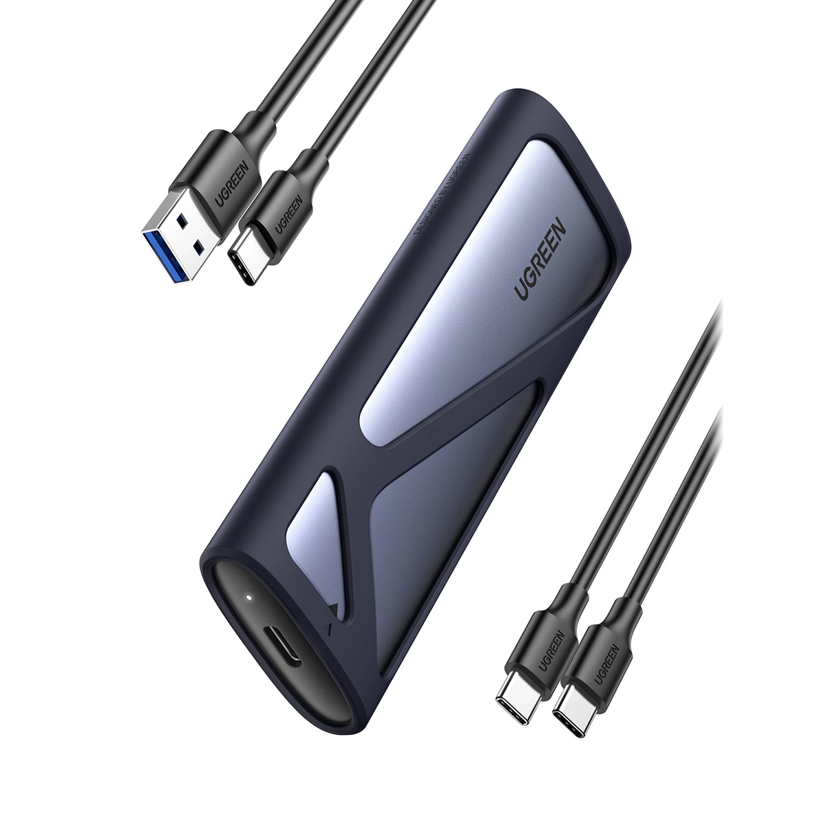 Ugreen CM400 90264 dėklas M.2 SSD su USB-C 3.2 jungtimi – pilkas