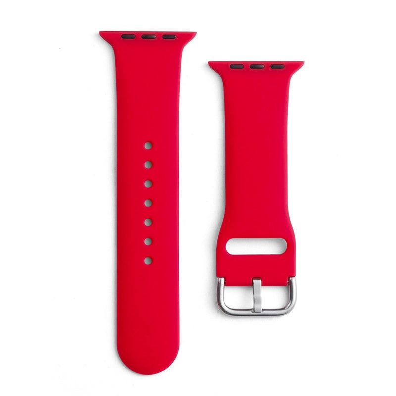 Silikoninis dirželis APS Apple Watch 42/44/45mm laikrodžio dirželis - Raudonas