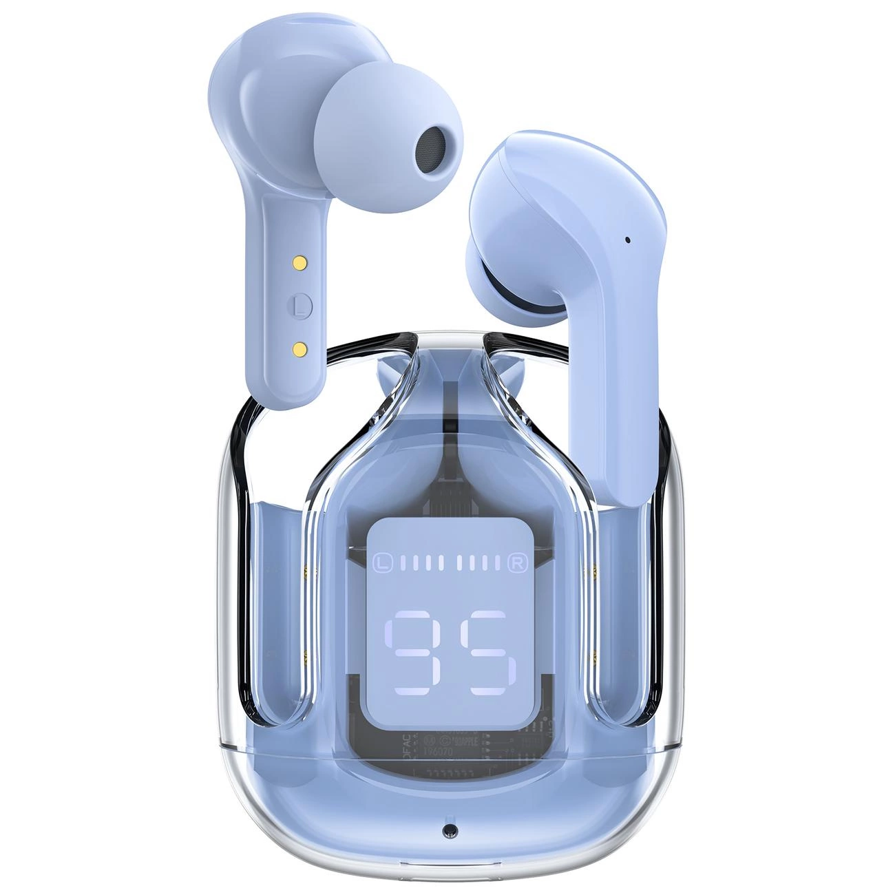 Acefast T6 TWS Bluetooth ausinės į ausį – šviesiai mėlynos