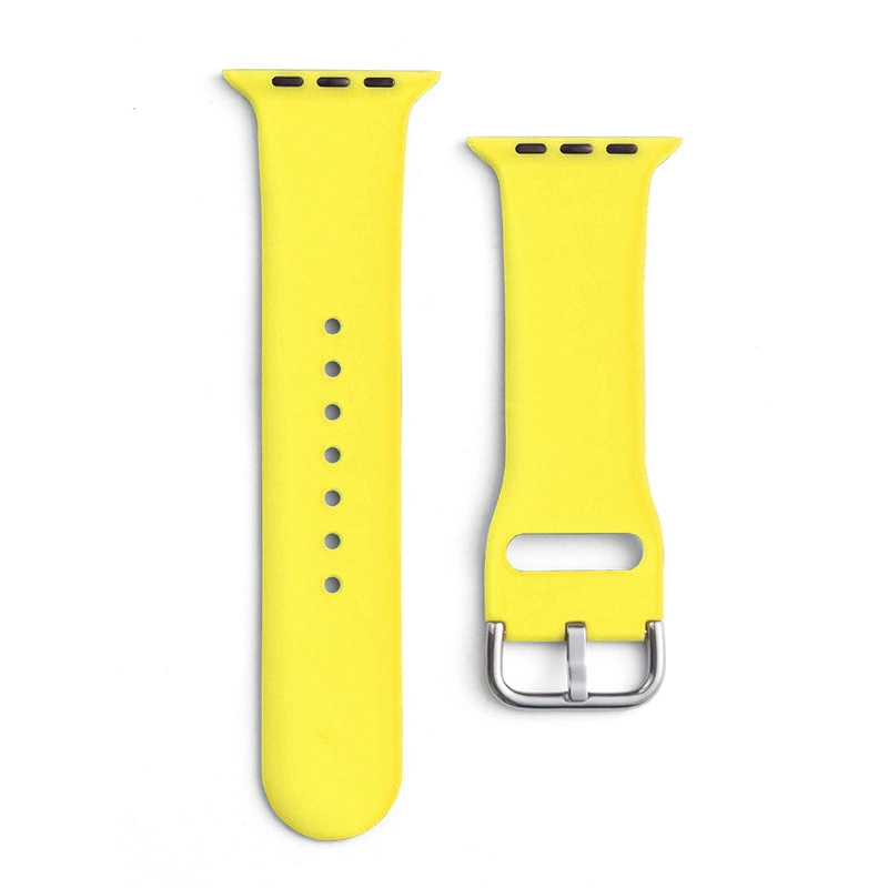 Silikoninis dirželis APS Apple Watch 38/40/41mm laikrodžio dirželis - Geltonas