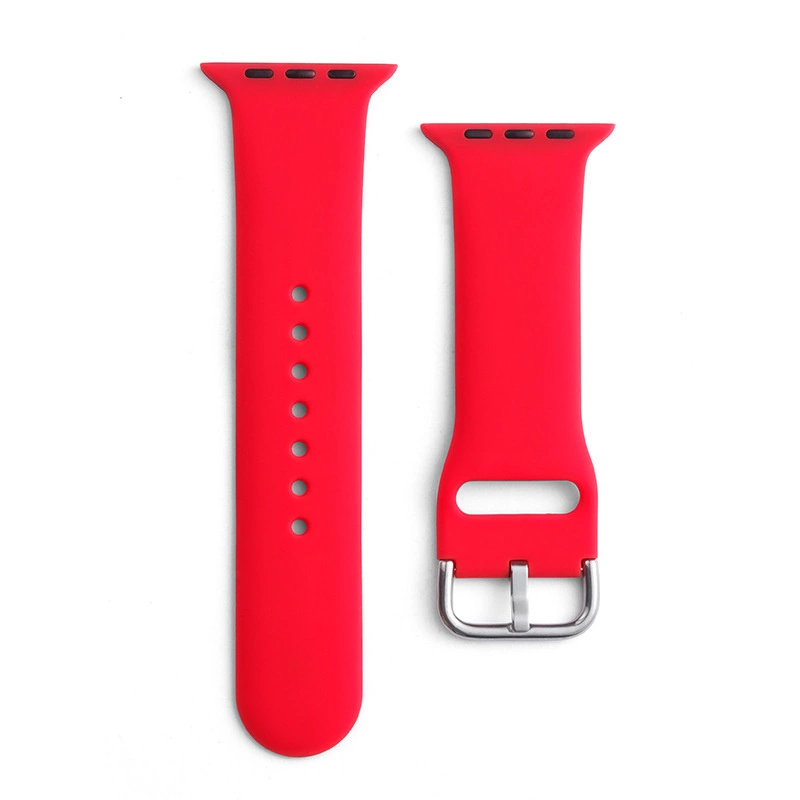 Silikoninis dirželis APS Apple Watch 38/40/41mm laikrodžio dirželis - Raudonas