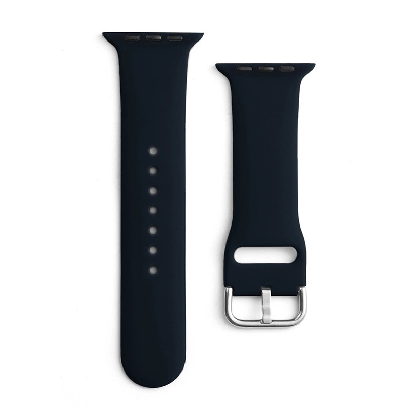Silikoninis dirželis APS Apple Watch 38/40/41mm laikrodžio dirželis - Juodas