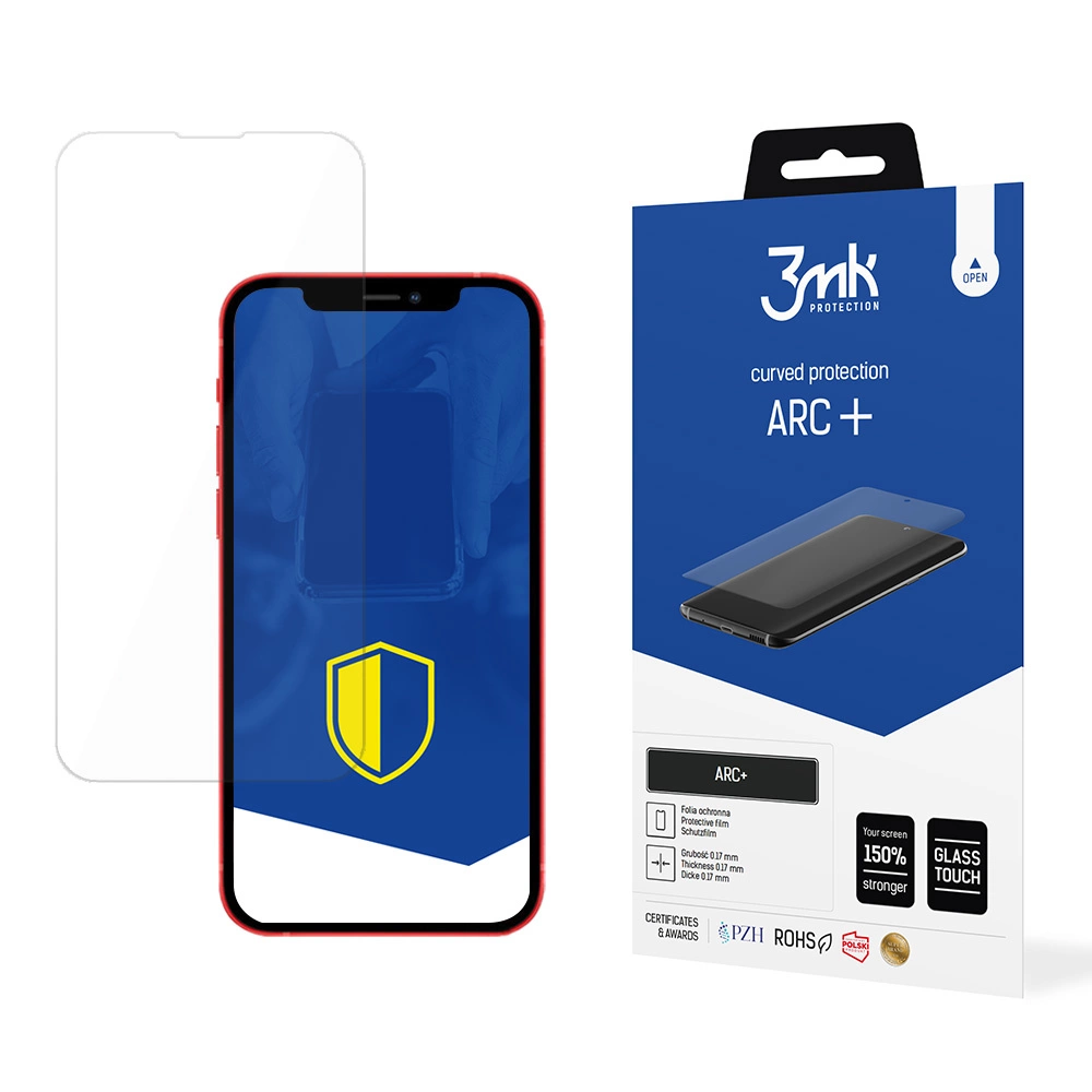 Labai plonas ekrano apsaugas iPhone 13 mini iš 3mk ARC+ serijos