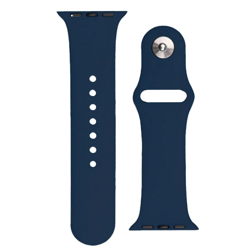 Silikoninis dirželis APS Apple Watch 42/44/45mm laikrodžio dirželis - Tamsiai mėlynas