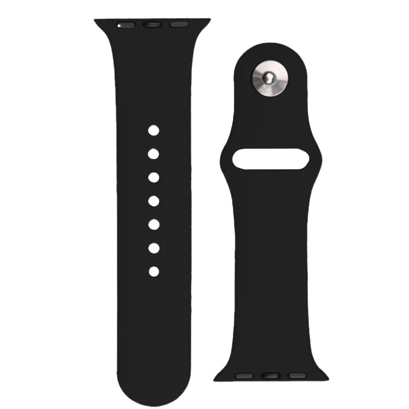Silikoninis dirželis APS Apple Watch 42/44/45mm laikrodžio dirželis - Juodas