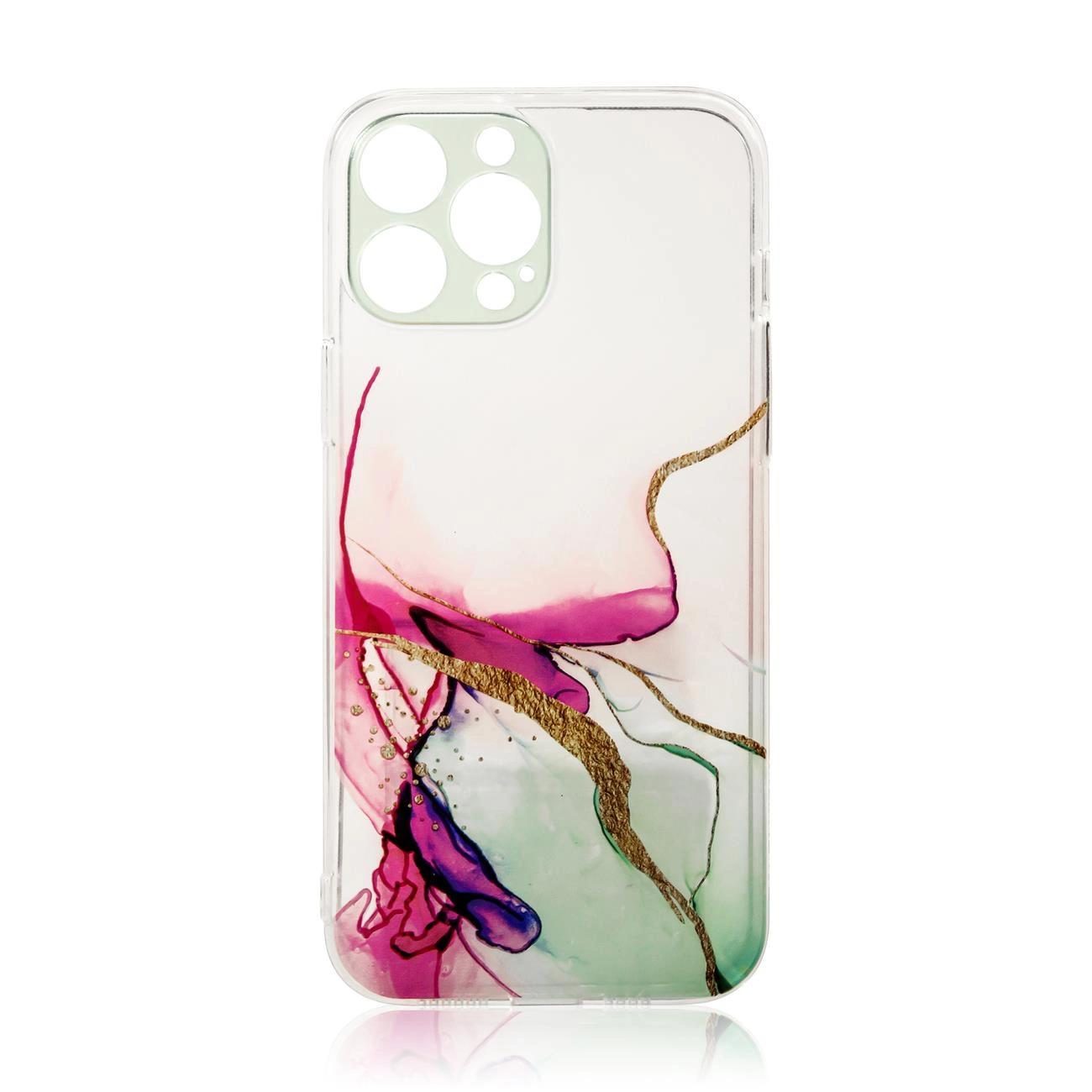 Marble dėklas iPhone 12 Pro gelinis mėtų marmuro