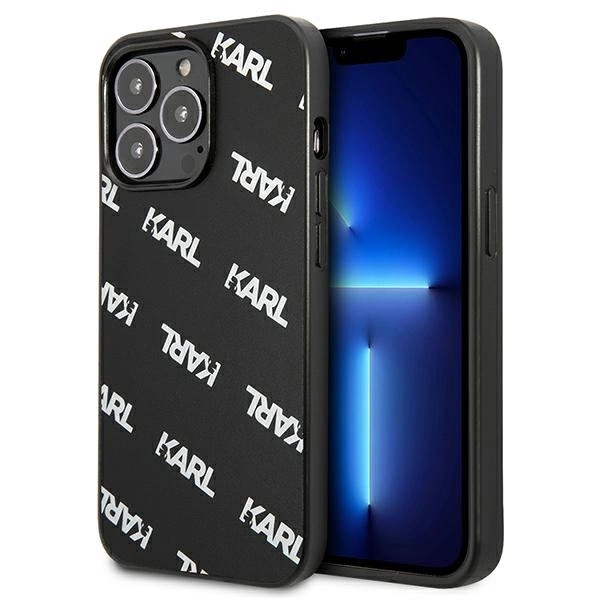 Karl Lagerfeld KLHCP13LPULMBK3 iPhone 13 Pro / 13 6,1" kietas dėklas juodas/black Allover