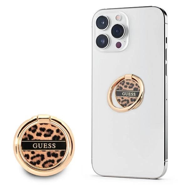 Guess žiedų stovas GURSHCLOW rudas/rudas Leopardo raštas