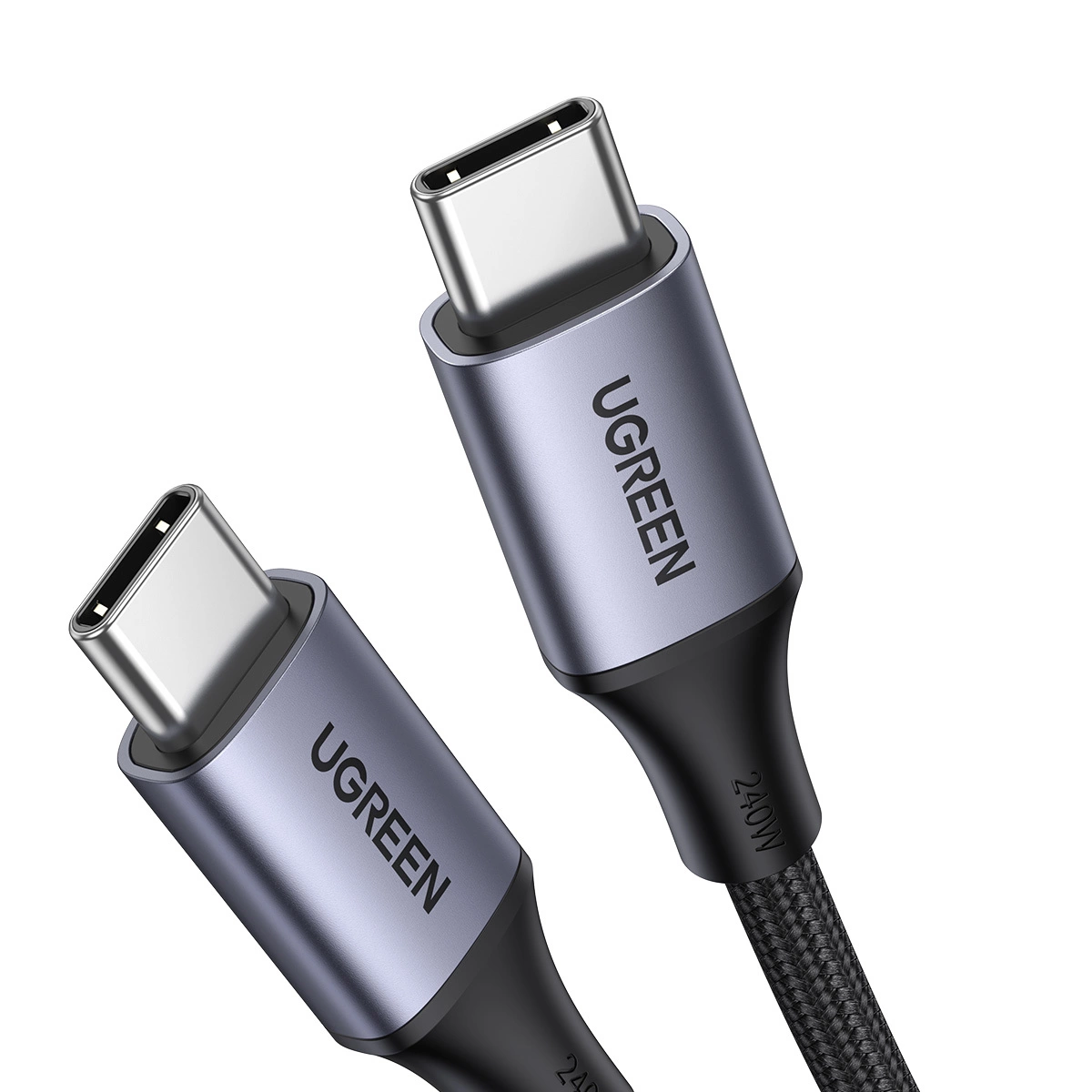 Ugreen USB Type C kabelis – USB Type C Power Delivery 240W 5A 2 m pilkas (90440 US535)