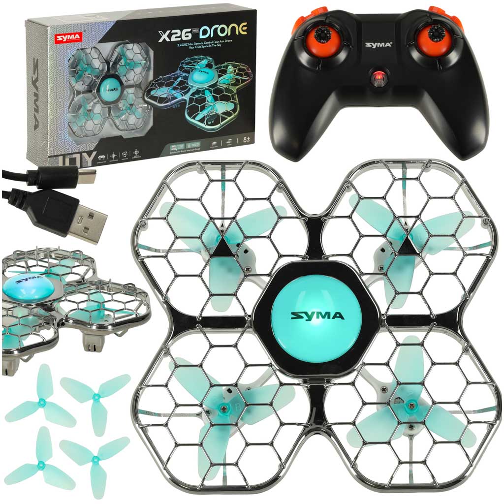 Dronas RC Syma X26PRO 2.4GHz Wi-Fi juodas