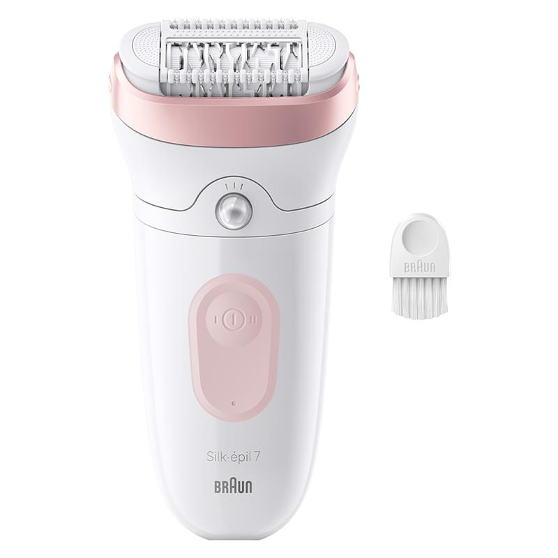 Braun Silk epil 7, Wet & Dry, baltas/rožinis - Epiliatorius, SE7000