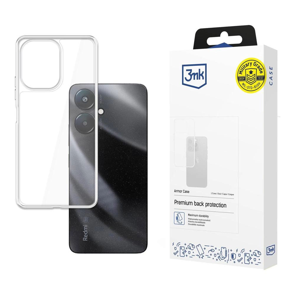 3mk Armor dėklas Xiaomi Redmi 13C 5G - permatomas