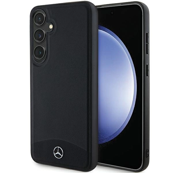 Mercedes Leather Textured & Plain MagSafe dėklas Samsung Galaxy S24 - juodas