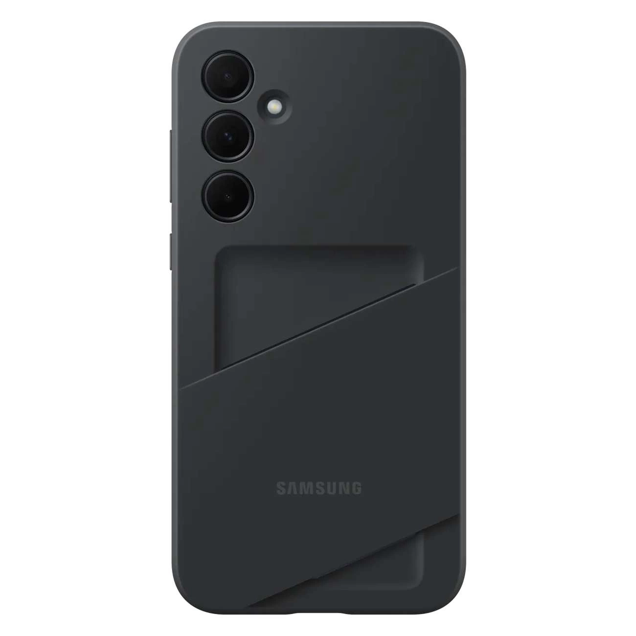 Samsung kortelių dėklas EF-OA356TBEGWW su kortelių kišenėle Samsung Galaxy A35 - juodas